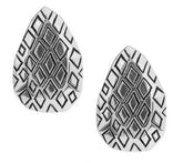 Wildlife by Heidi Klum Animal Instinct Button Earrings, Silvertone Clip-On